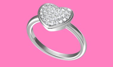 Beyaz altın vücut şekli en lüks elmas yüzük