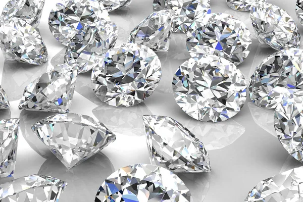 Gyémánt ékszer (nagy felbontású 3D kép) — Stock Fotó