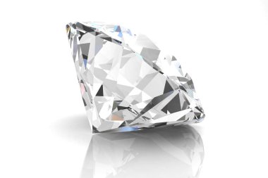 Elmas mücevher (yüksek çözünürlüklü 3B resim)