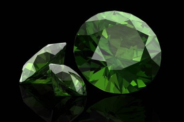 Peridot (yüksek çözünürlükte 3d görüntü)