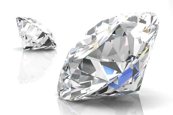 Diamantjuvel (högupplöst 3D-bild)) — Stockfoto