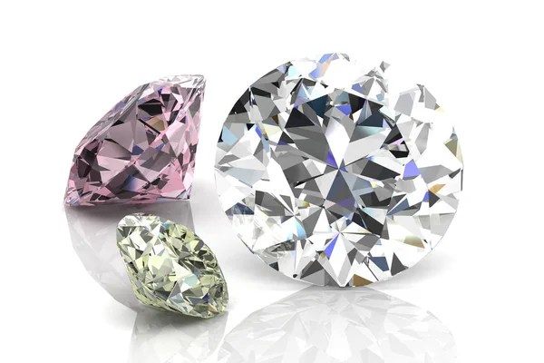 Diamond jewel (high resolution 3D image) — Stock Photo, Image