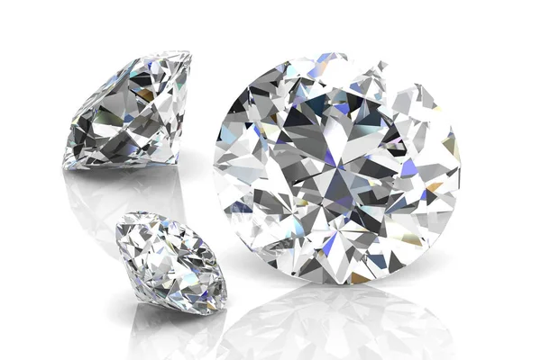 Jóia de diamante (imagem 3D de alta resolução ) — Fotografia de Stock