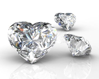 Elmas mücevher (yüksek çözünürlüklü 3B resim)