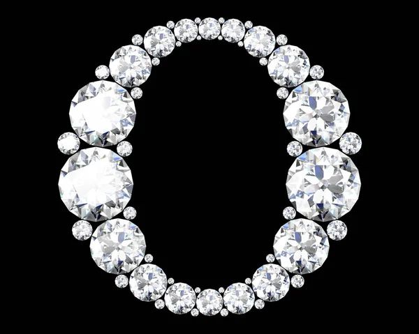 Gyémánt betűk drágakövekkel (nagy felbontású 3D kép) — Stock Fotó