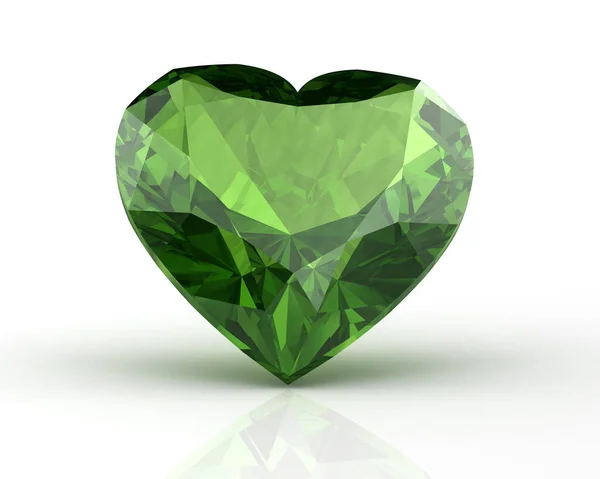 Peridot Jewel (hochauflösendes 3D-Bild) 3D-Illustration — Stockfoto