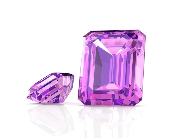 Amethyst jewel ((high resolution 3D image) — Stock Photo, Image