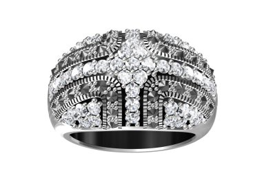 Markazit yüzük (3d render)