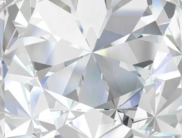 Realistic diamond texture close up, 3D illustration. — Stock Photo, Image