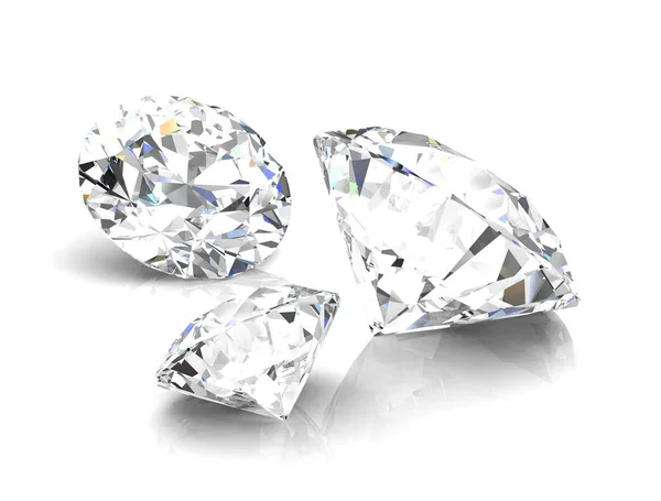 Διαμάντι κόσμημα (υψηλής ανάλυσης 3D εικόνα) — Φωτογραφία Αρχείου