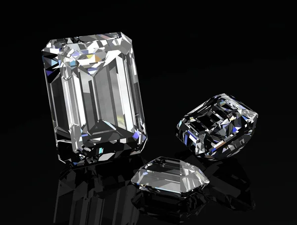 Diamond jewel (high resolution 3D image) — Stock Photo, Image