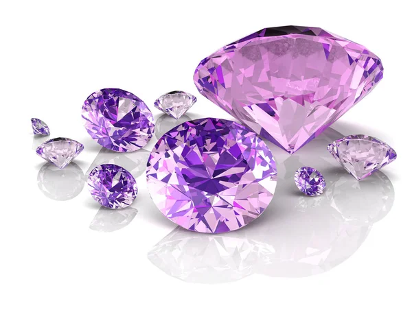 Amethyst jewel ((high resolution 3D image) — Stock Photo, Image