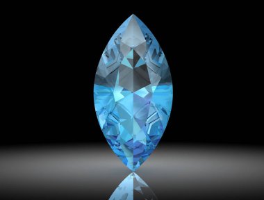 Aquamarine üzerinde siyah background.3d illüstrasyon