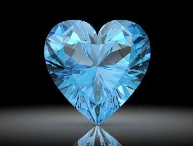 Aquamarine üzerinde siyah background.3d illüstrasyon
