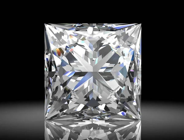 Diamantjuvel (högupplöst 3D-bild)) — Stockfoto