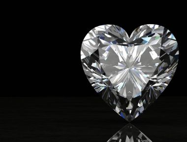 Elmas mücevher (yüksek çözünürlüklü 3B resim)