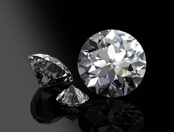 Diamond jewel (high resolution 3D image) — Stock Photo, Image