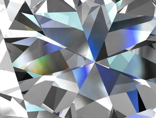 Texture Diamant Réaliste Gros Plan Illustration — Photo
