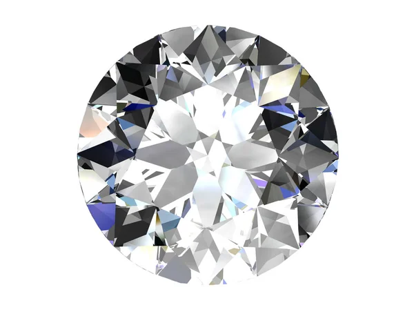 Diamant Witte Achtergrond Hoge Resolutie Beeld — Stockfoto