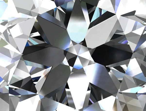 Realistic Diamond Texture Close Illustration — Stock Photo, Image