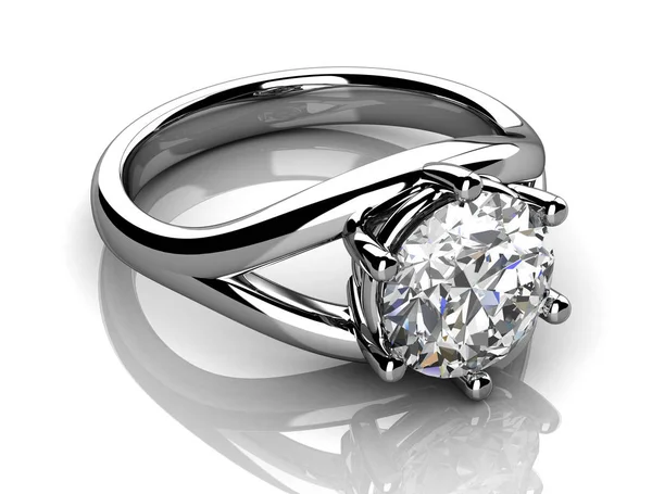 Jewellery Ring White Background High Resolution Image — Stock Photo, Image