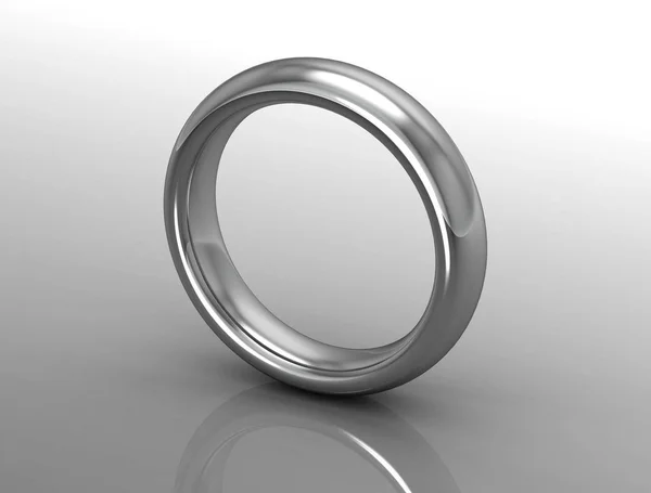 Обручальное Кольцо Белом Фоне Изображение Высокого Разрешения — стоковое фото
