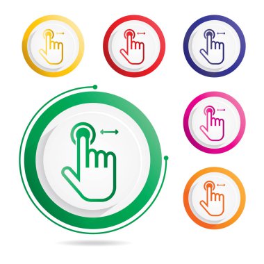 Sürgülü el jest simgesi