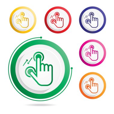 El jest simgesi iki parmak, dar 