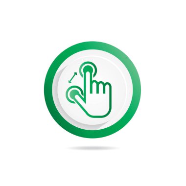 El jest simgesi iki parmak, dar 