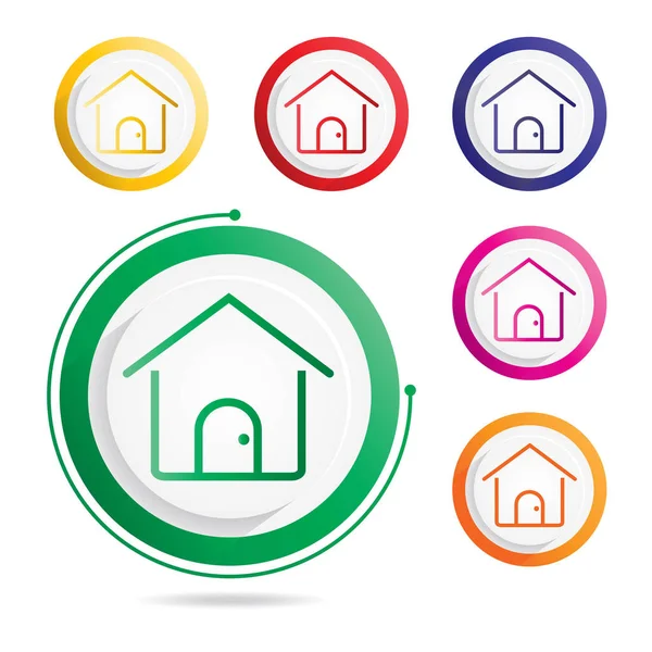 Illustration de la maison icon.vector. — Image vectorielle