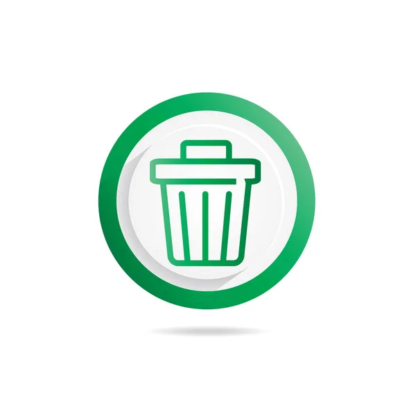 Bin icon.vector illustration. — Stock Vector