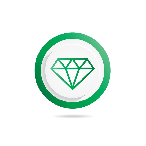 Διαμάντι icon.vector εικονογράφηση. — Διανυσματικό Αρχείο