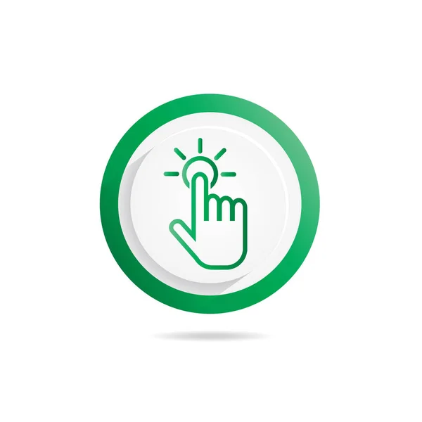 Hand Gesture icon push — Stock Vector