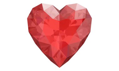 Beyaz arkaplanda güzel mücevherler, 3 boyutlu illüstrasyon.