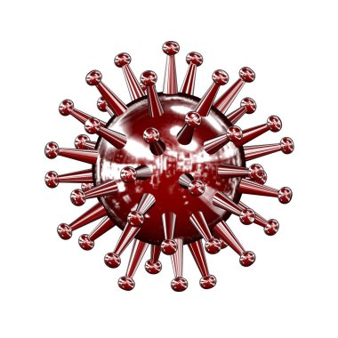 Coronavirus 2019-nCov romanı Coronavirus konsepti Asya gribi salgını ve koronavirüs gribi salgını için sorumludur. Mikroskop virüsü yaklaşıyor. 3d oluşturma.