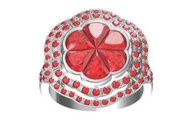 Beyaz arka plan .3d işleme olarak ara