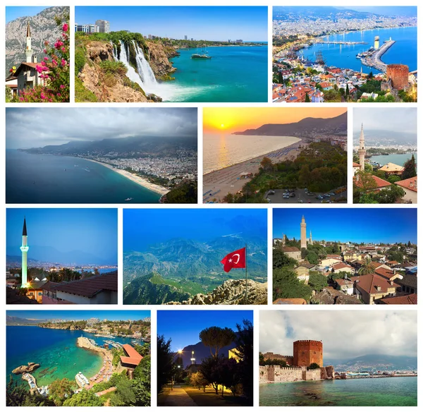 Koláž z památek Turecka — Stock fotografie
