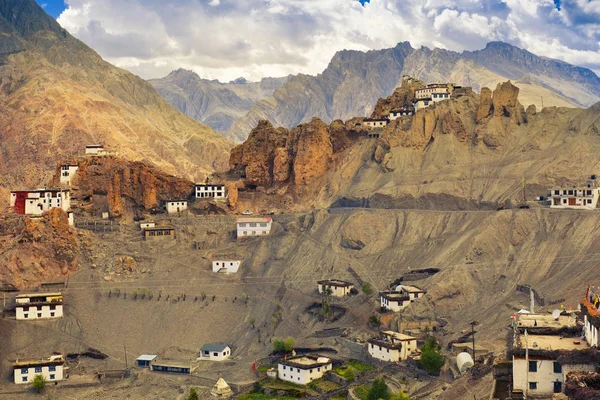 Pueblo del Himalaya Dhankar — Foto de Stock