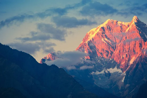 Cordillera Annapurna Atardecer —  Fotos de Stock