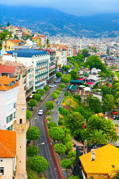 Alanya Türkei August Menschen Gehen August 2014 Alanya Durch Das — Stockfoto