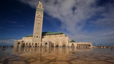 People go to Hassan II mosque to pray. Casablanka, Morocco  