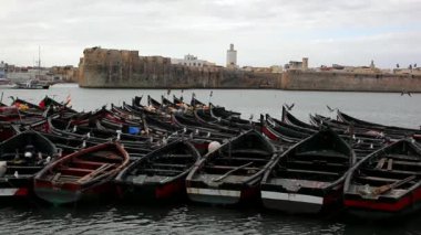 View of The Portuguese Fortified City of Mazagan from small harbor of El Jadida port. El Jadida, Morocco