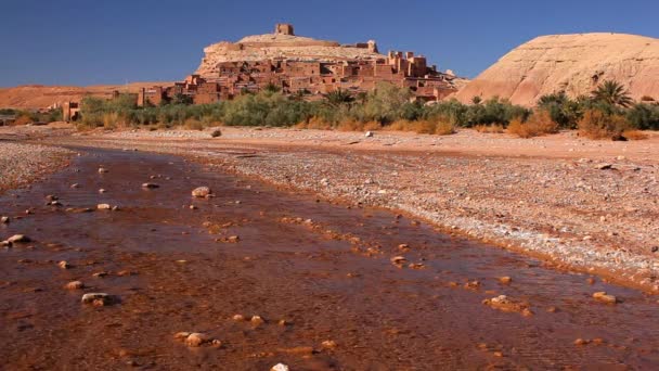 Ksar Ait Benhaddou Antiga Fortaleza Berbere Marocco — Vídeo de Stock