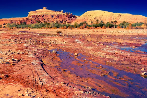 Ksar Ait Benhaddou Starożytna Twierdza Berberów Maroku — Zdjęcie stockowe