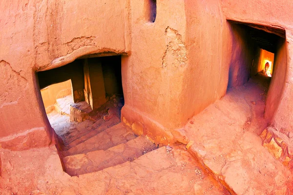 Steinlabyrinth Inneren Des Ksar Ait Ben Haddou Antike Berberfestung Marokko — Stockfoto