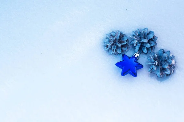 Tasse Noël Dans Neige — Photo