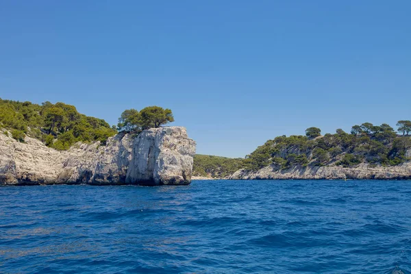 O famoso parque nacional de Calanques de Cassis perto de Marselha em S — Fotografia de Stock