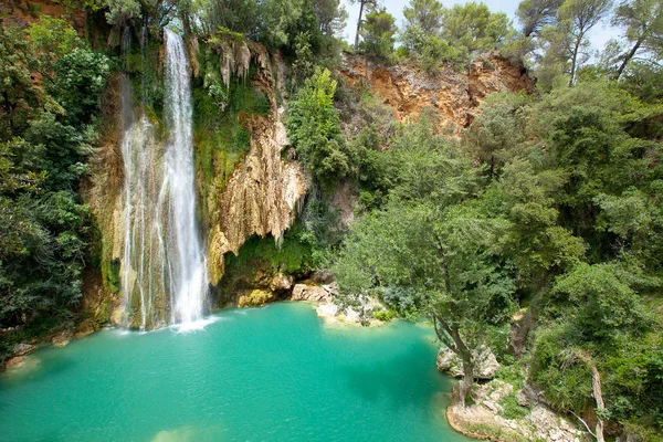 Beautiful waterfalls Cascade de Sillans in France — Stockfoto