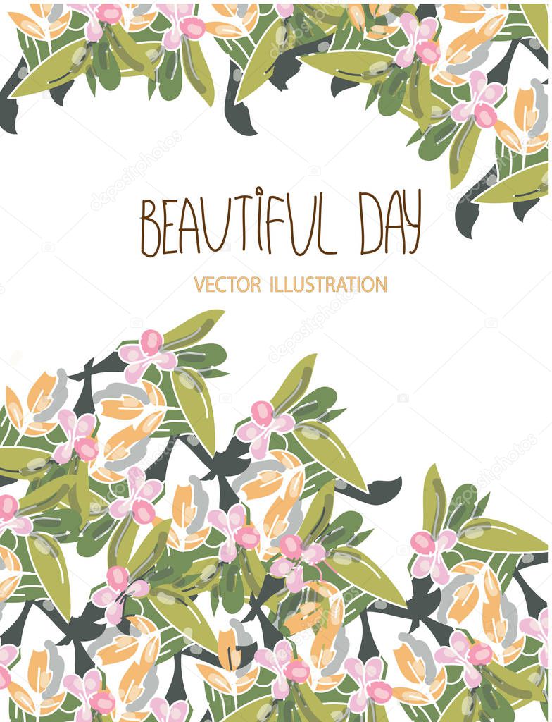 beautiful vector pattern of flowers