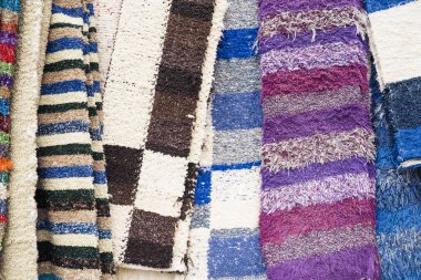 Renkli halı doku. Endülüs halı arka plan. Jarapa